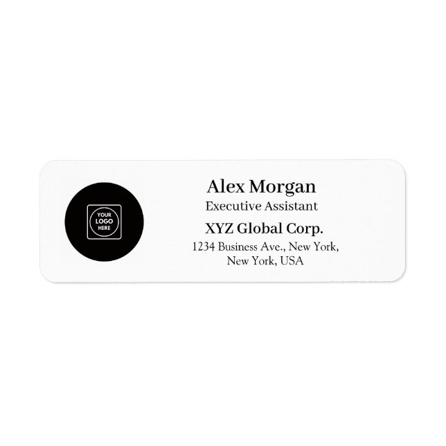 Custom Business Logo Personalized Address Labels (Devant)
