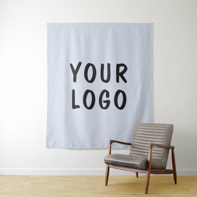 Custom Business Logo Photo Backdrop  Tapestry (In Situ)