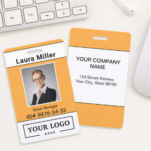 Custom Business Logo Photo Badge