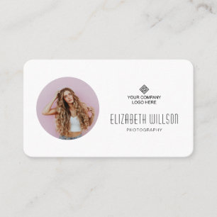 Custom Business Logo Photo Card