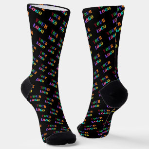 Custom Business Logo Photo Colour Socks Promotiona