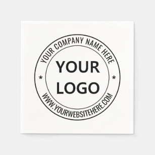 Custom Business Logo Photo Office Napkins Stamp