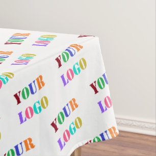 Custom Business Logo Photo Tablecloth Choose Colou