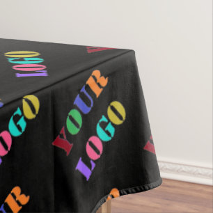 Custom Business Logo Photo Tablecloth Your Colours