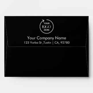 Custom Business Logo | Professional Black Envelope