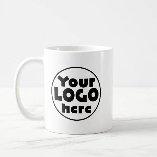 Custom Business Logo Professional Company Gift Coffee Mug (Left)