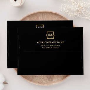 Custom Business Logo Professional Gold Envelope
