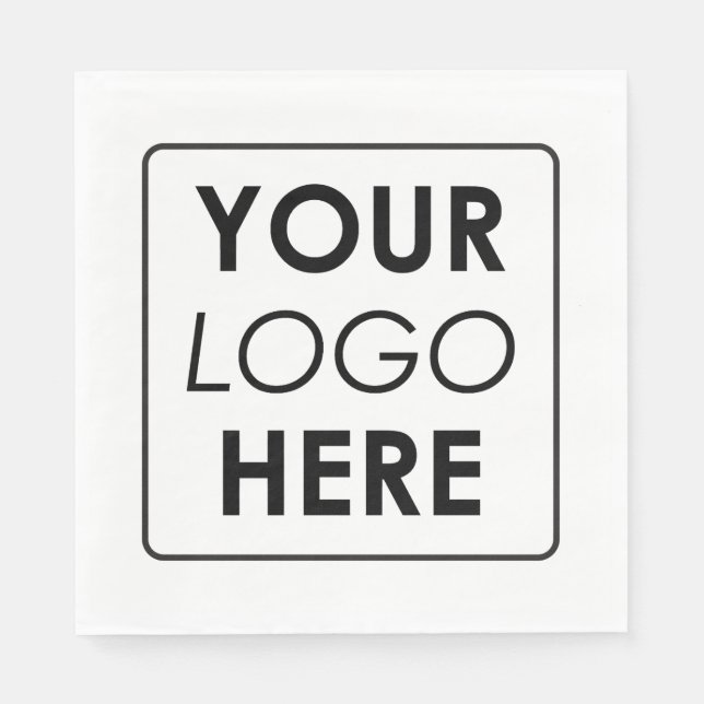 Custom Business Logo Professional Napkin (Front)