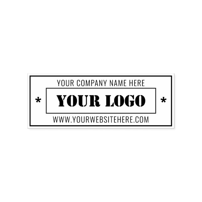 Custom Business Logo Professional Personalized Rubber Stamp (Imprint)
