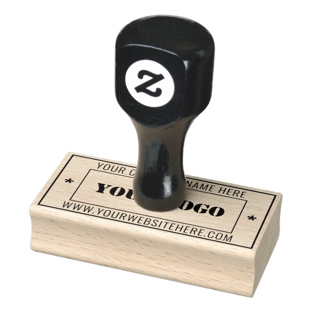 Custom Business Logo Professional Rectangular Rubber Stamp (Stamp)