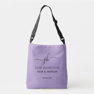 Custom Business Logo Promo Purple Crossbody Bag
