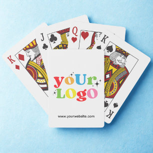 Custom Business Logo Promotional Branded White Playing Cards