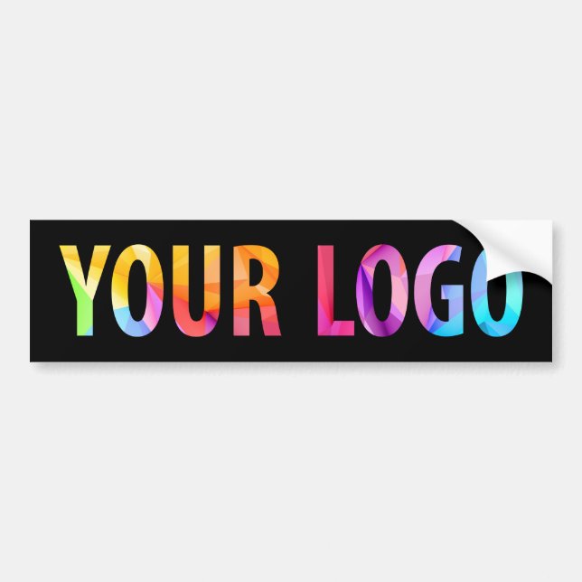 Custom Business Logo Promotional Bulk Corporate Bumper Sticker (Front)