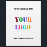 Custom Business Logo Promotional Flyers Your Colou<br><div class="desc">Custom Colours and Fonts - Design Your Own Personalized Flyers with Your Company Logo and Text Promotional Business Flyer / Gift - Add Your Logo / Image or QR Code - Photo / and Text - Name / Information / More - Resize and move elements with Customization tool. Choose /...</div>