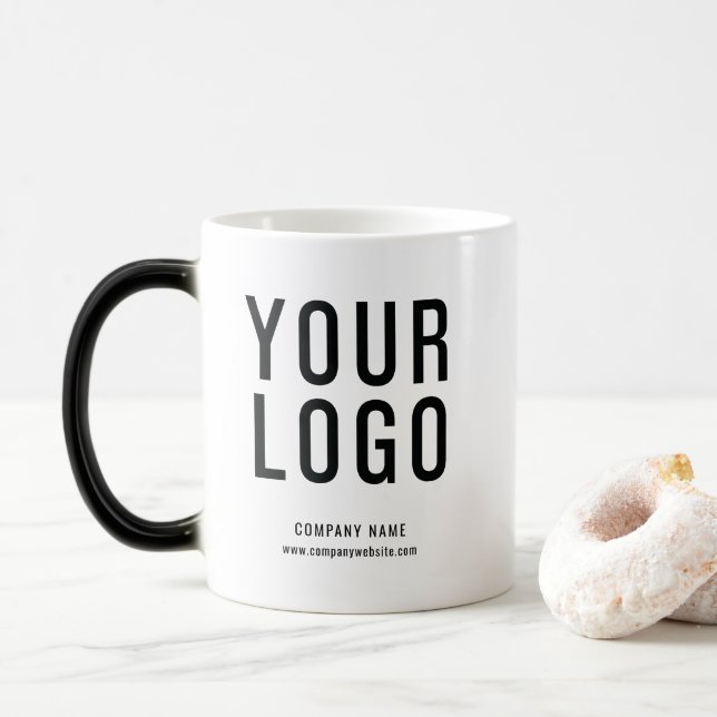 Custom Business Logo Promotional Magic Mug (With Donut)