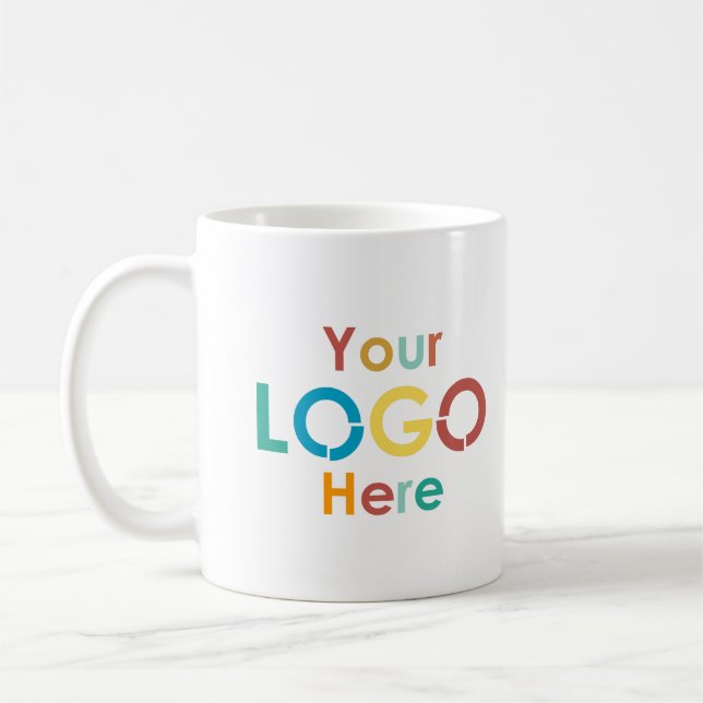 Custom Business Logo Promotional Marketing Coffee Mug (Left)