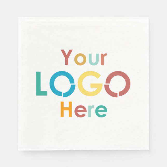 Custom Business Logo Promotional Marketing Napkin (Front)