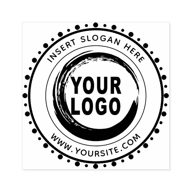Custom Business Logo Promotional Round Rubber Stam Rubber Stamp (Imprint)