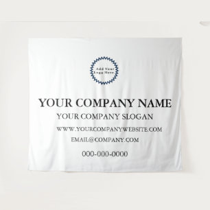 Custom Business Logo Promotional Tapestry