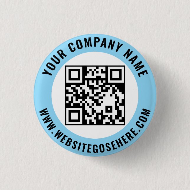 Custom Business Logo Promotional Template Design 1 Inch Round Button (Front)
