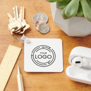 Custom Business Logo QR Code Marketing Keychain