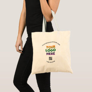 Custom Business Logo QR Code Phone Professional  Tote Bag