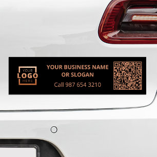 Custom Business Logo QR Code Promotional Corporate Bumper Sticker