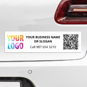 Custom Business Logo QR Code Promotional Corporate Bumper Sticker