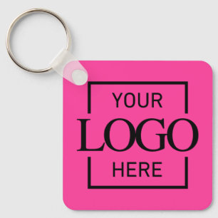 Custom Business Logo & QR Code Promotional Swag Keychain