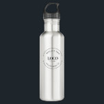 Custom Business Logo QR code website professional 710 Ml Water Bottle<br><div class="desc">Make a bold statement for your brand with our Professional White Water Bottle featuring your business logo. Elevate your promotional efforts by maximizing web traffic and customer engagement through the inclusion of a Custom QR Code generator on the bottle, offering a direct link to your website. Seize this distinctive promotional...</div>