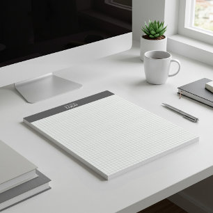 Custom Business Logo Quad Ruled Grid Promotional Notepad
