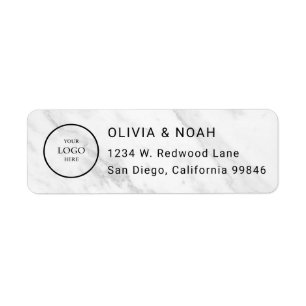 Custom Business Logo Return Address Label