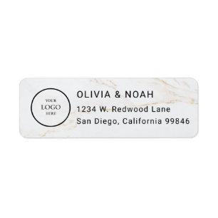 Custom Business Logo Return Address Label