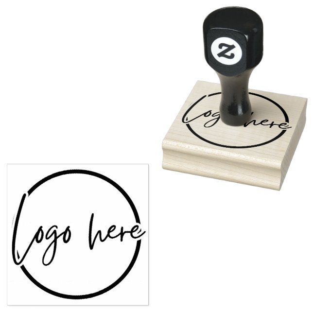 Custom Business Logo Rubber Stamp (Stamped)