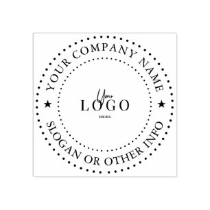 Custom Business Logo Rubber Stamp 