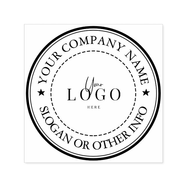 Custom Business Logo Self-inking Stamp (Design)