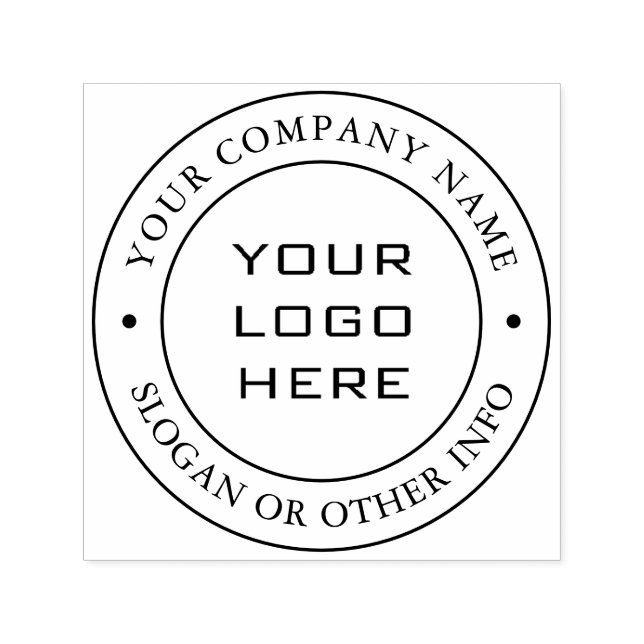 Custom Business Logo Self-inking Stamp (Design)