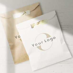 Custom Business logo Simple Brand Paper bag       