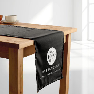 Custom Business Logo Simple Branded Promotional Short Table Runner