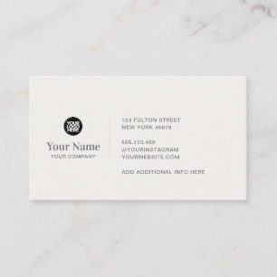 Custom business logo simple modern minimalist card