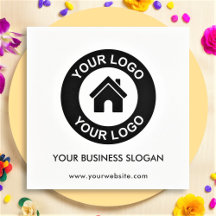 Custom Business Logo Slogan Website Party Napkins