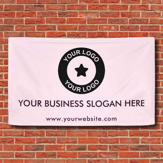 Custom Business Logo Slogan Website Promotional Banner (Creator Uploaded)