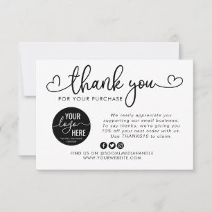 Custom Business Logo Social Media Heart Script Tha Invitation