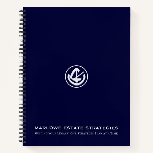 Custom Business Logo Spiral Notebook (Front)