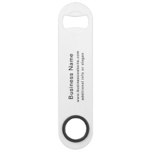 Custom Business Logo Stainless Steel Bottle Opener Bar Key