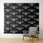 Custom Business Logo Step & Repeat Backdrop Black