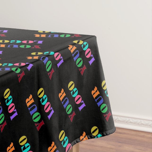 Custom Business Logo Tablecloth - Choose Colours (In Situ)