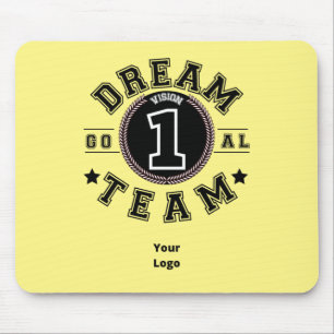 Custom Business Logo Teamwork Motivational Office Mouse Pad
