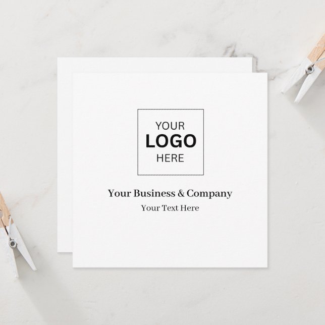 Custom Business Logo Template (Front/Back In Situ)