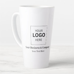 Custom Business Logo Template Latte Mug
